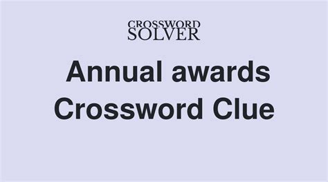 Org behind the annual humane awards crossword clue. Things To Know About Org behind the annual humane awards crossword clue. 